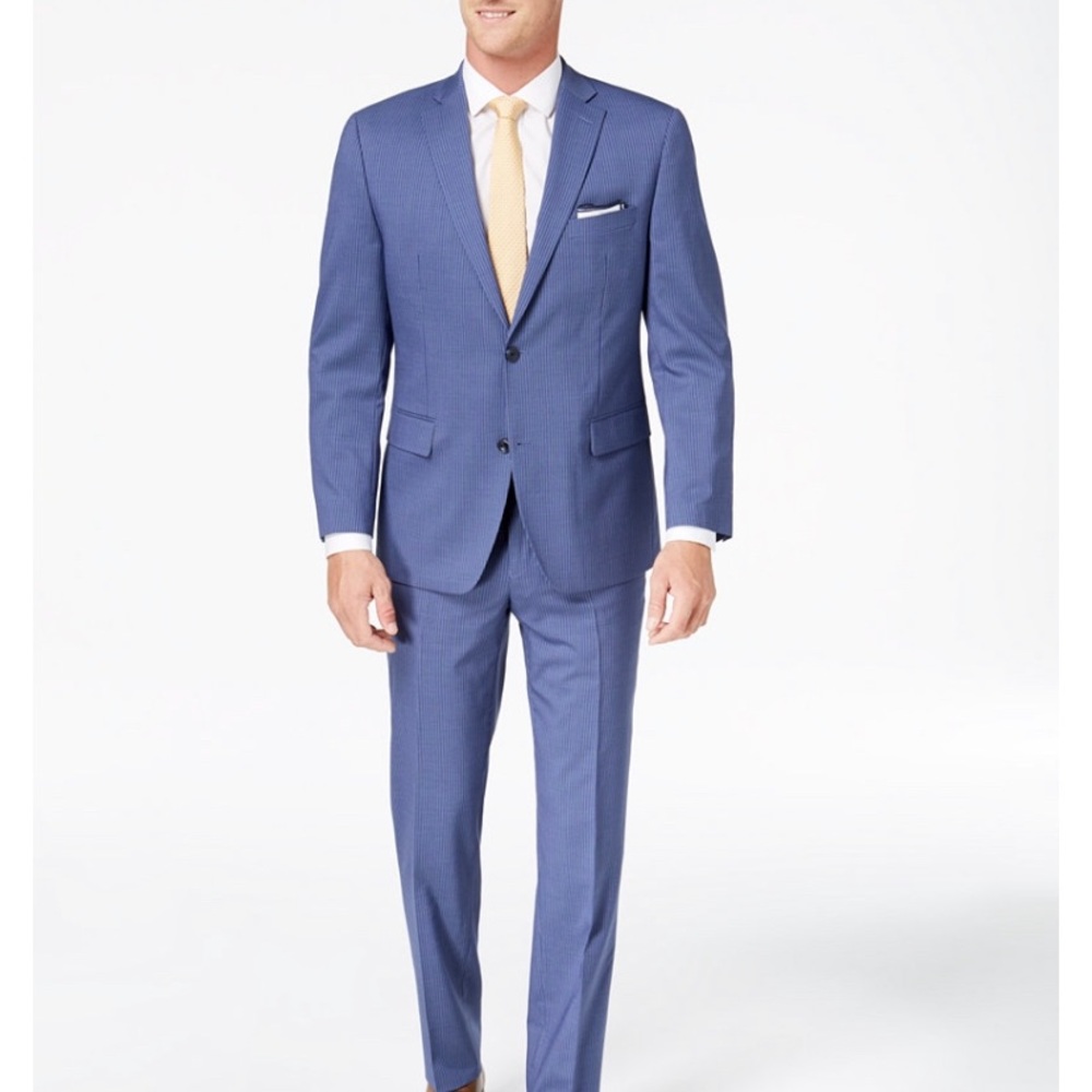 Michael Kors Mens Two Piece Suit Blue